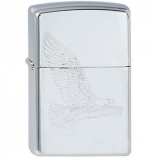 Zippo Flying Eagle Chrome